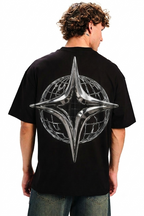 Chrome Star Globe Oversized T-Shirt